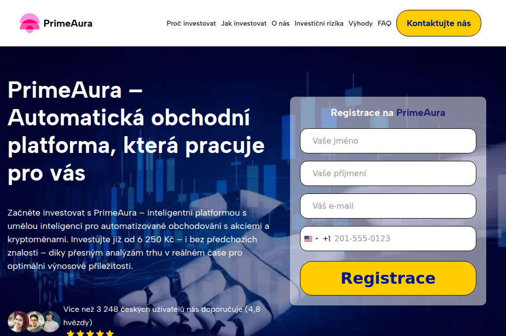 Screenshot of primeauracz.com