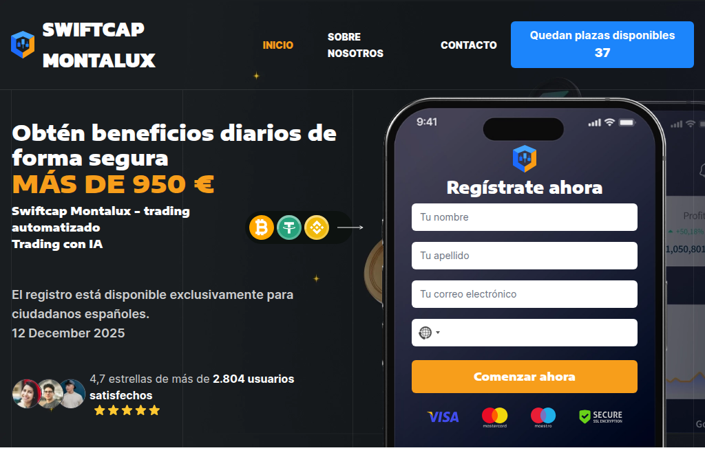 Screenshot of swiftcapmontalux.com