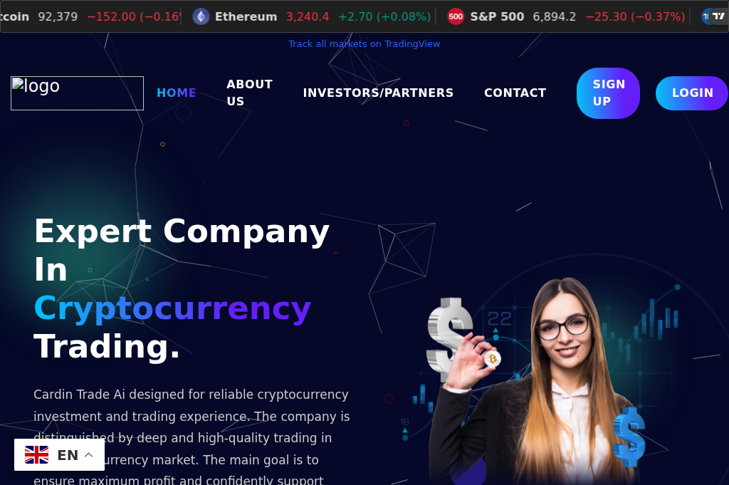 Screenshot of cardintradeai.com