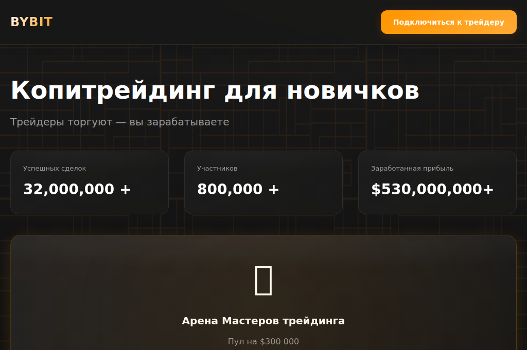 Screenshot of tradearena.uno