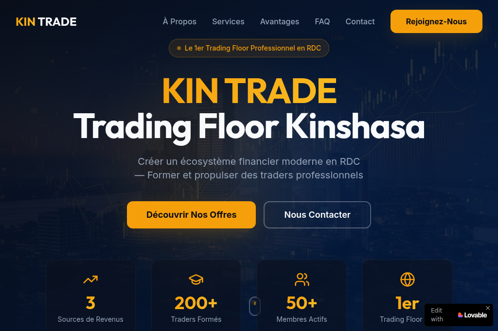 Screenshot of kintrade.net