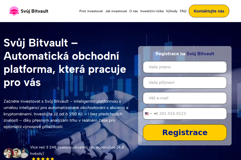 Screenshot of svuj-bitvault.net