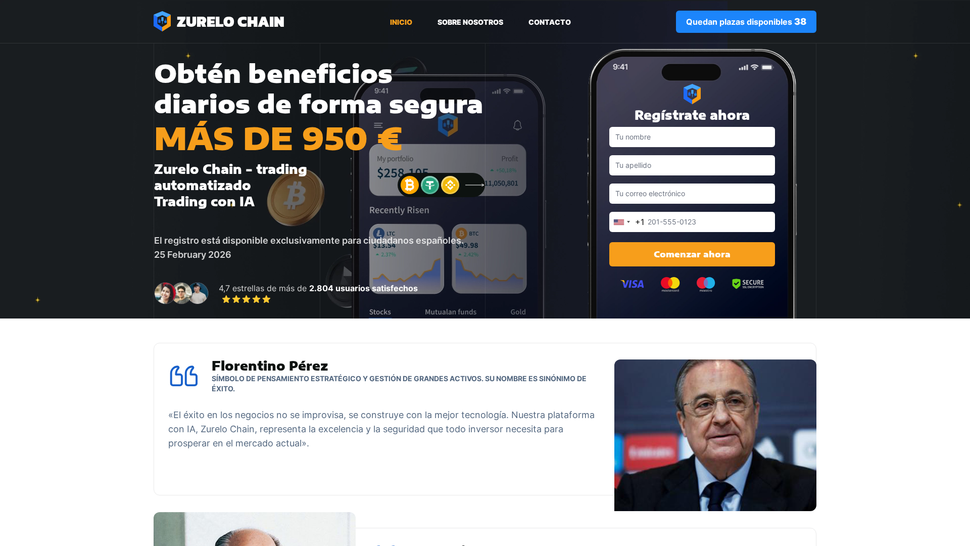 Screenshot of zurelo-chain.net