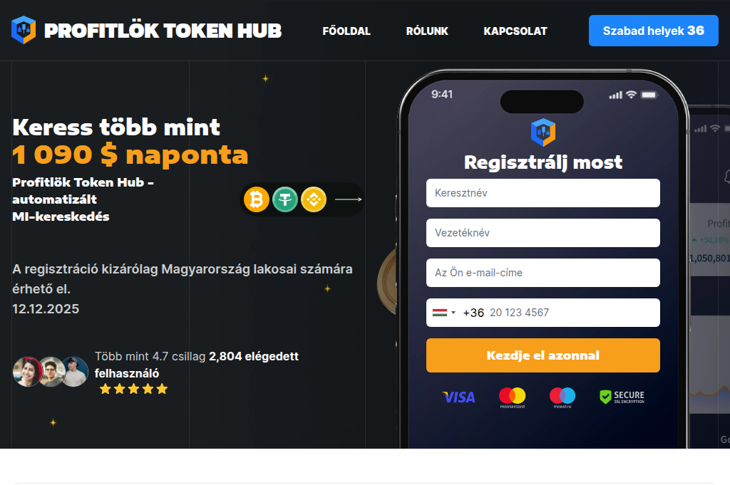 Screenshot of profitlok-token-hub.com