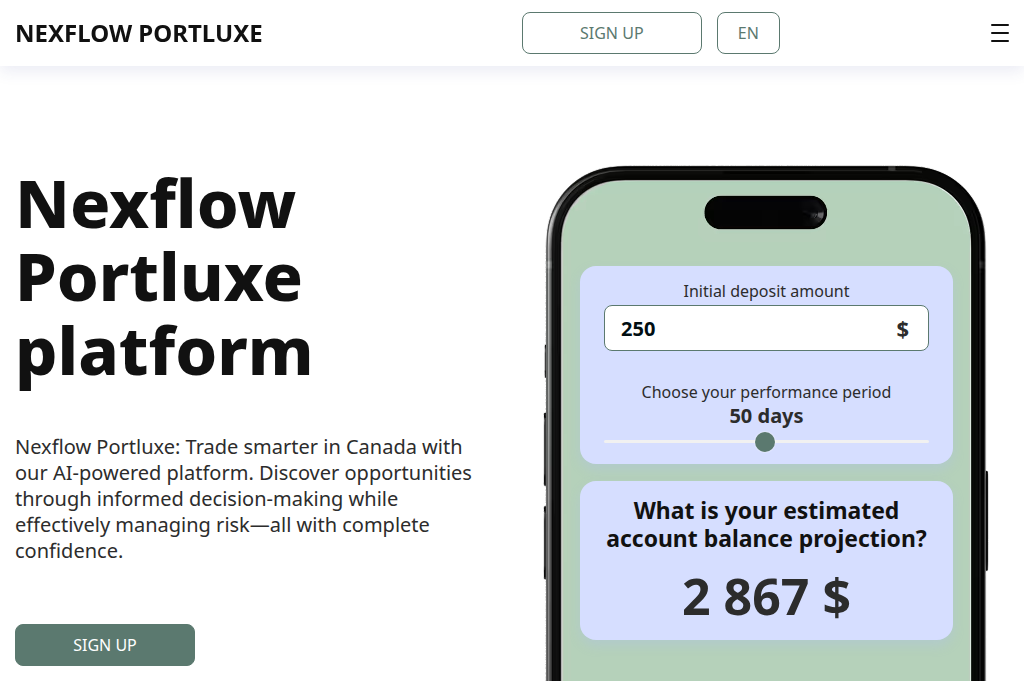Screenshot of nexflow-portluxe.com