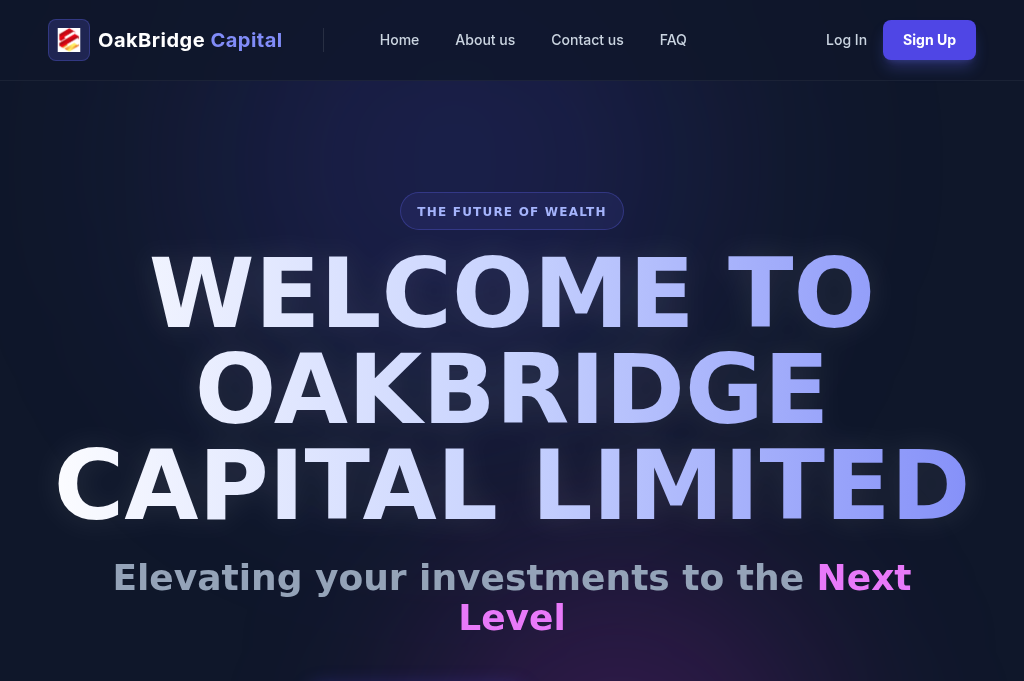 Screenshot of oakbridgecapital.online