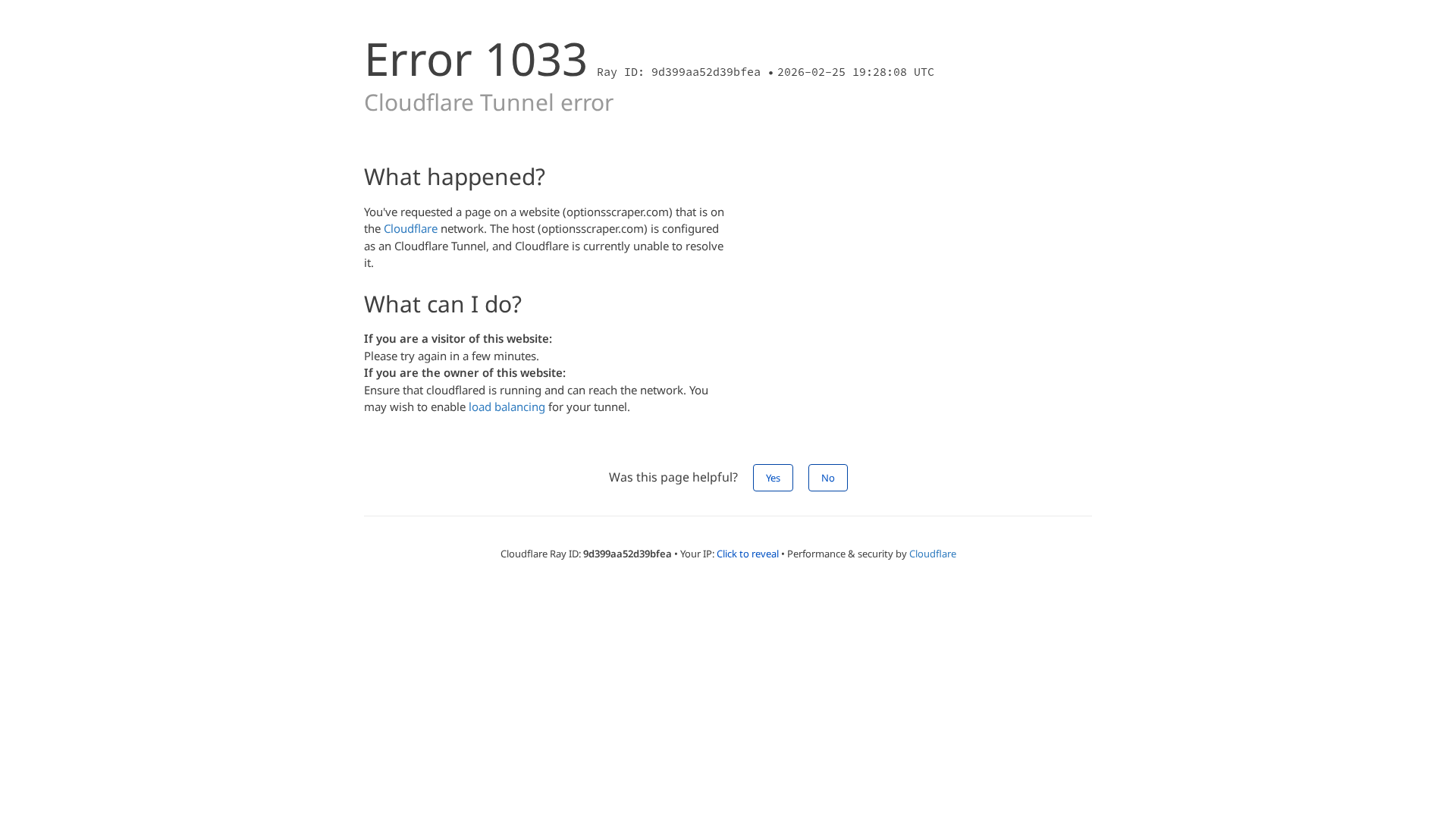 Screenshot of optionsscraper.com