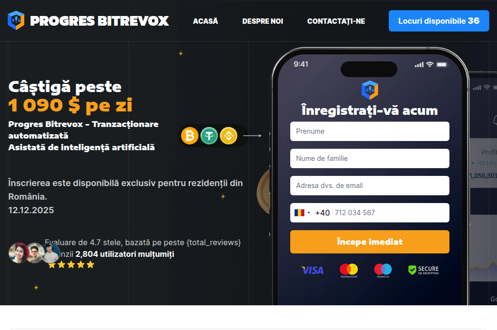 Screenshot of progres-bitrevox.com