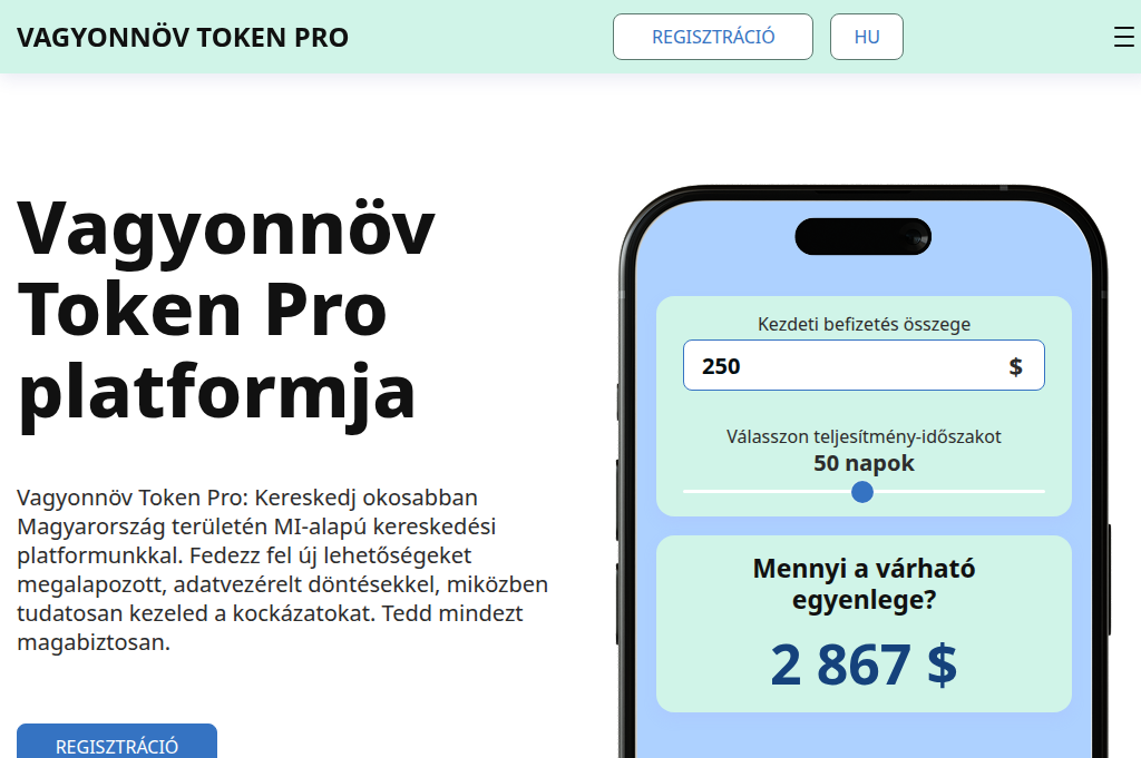 Screenshot of vagyonnov-token-pro.com