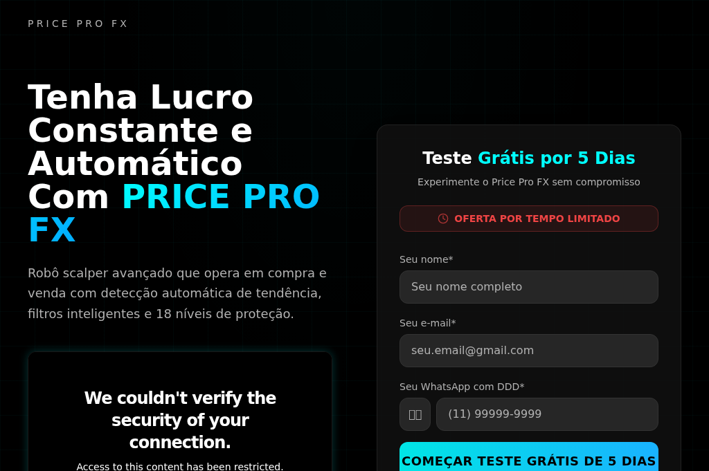 Screenshot of robopriceprofx.site