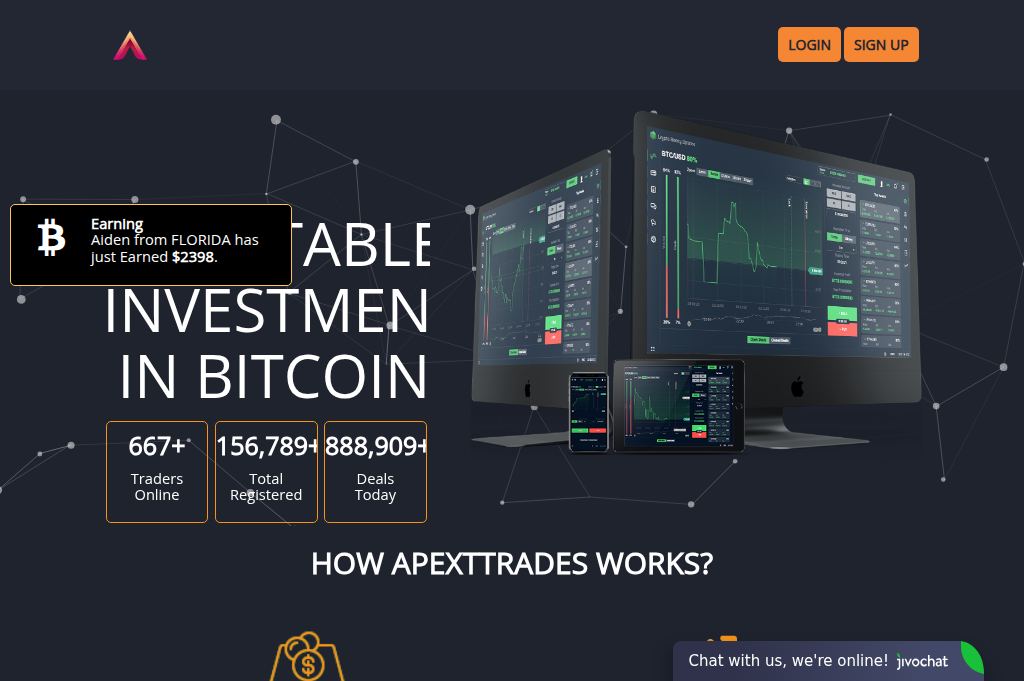 Screenshot of apexxtrade.live