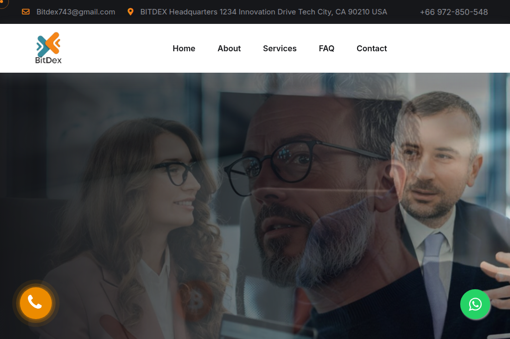 Screenshot of bitdex.us