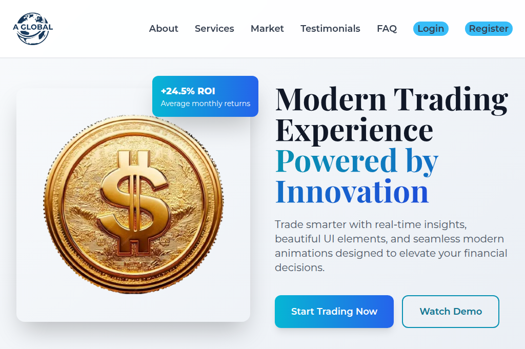Screenshot of aglobal.co.in
