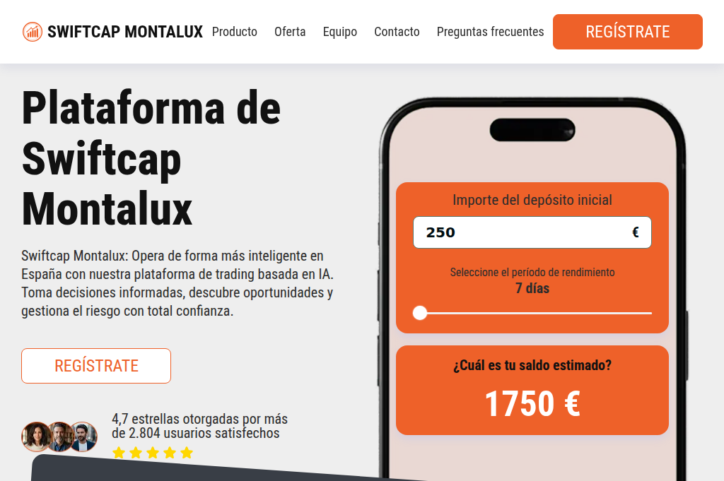 Screenshot of swiftcapmontalux-invest.com