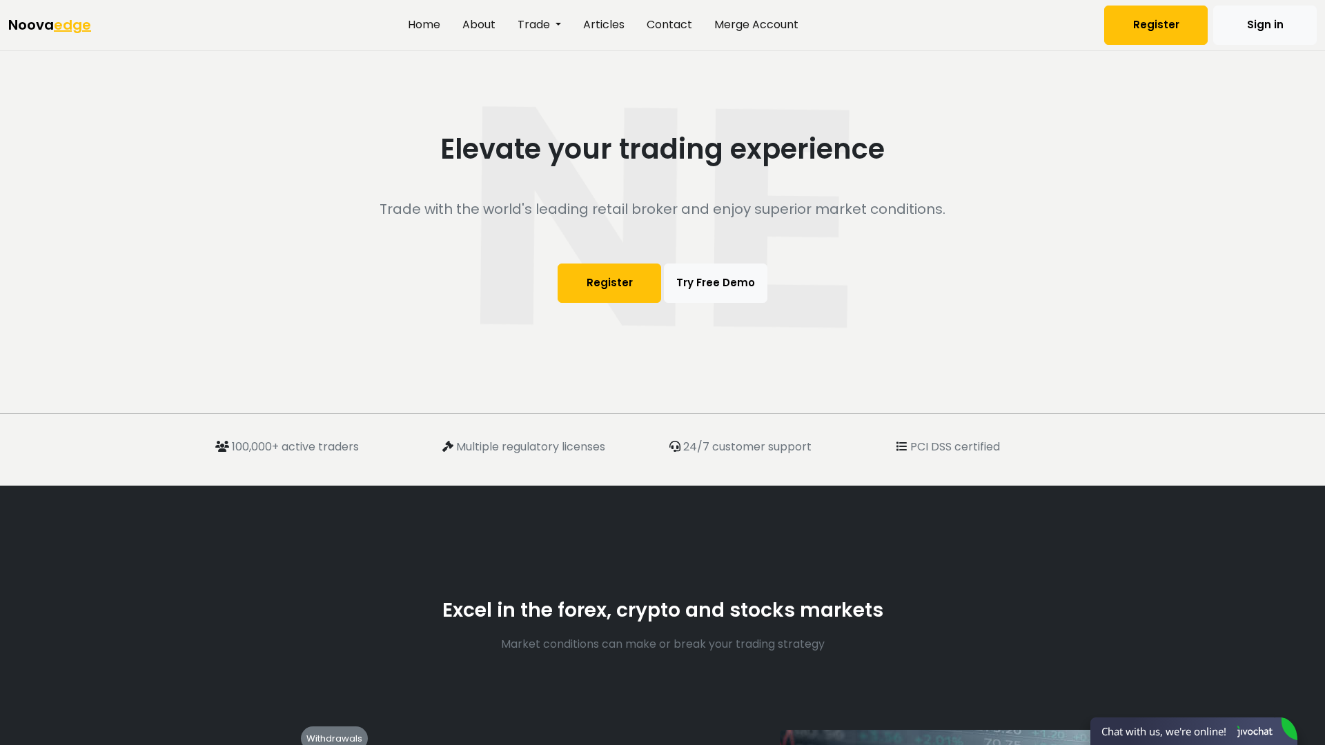 Screenshot of noovaedge.com