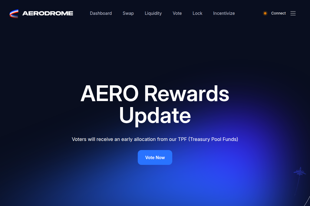 Screenshot of vote-aerodromefinance.xyz