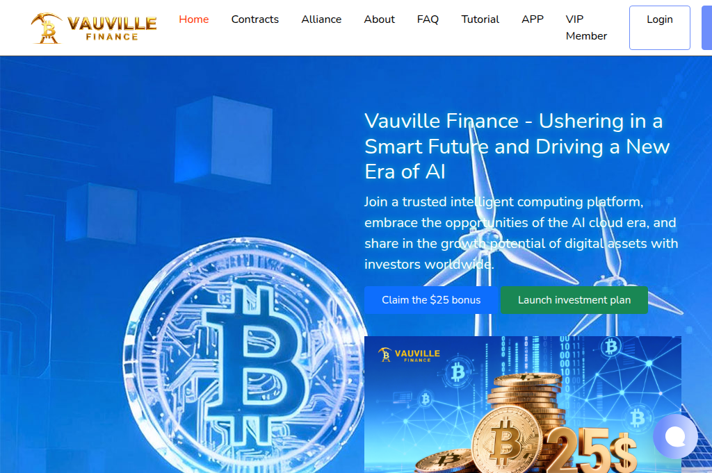 Screenshot of vauvillefinance.org