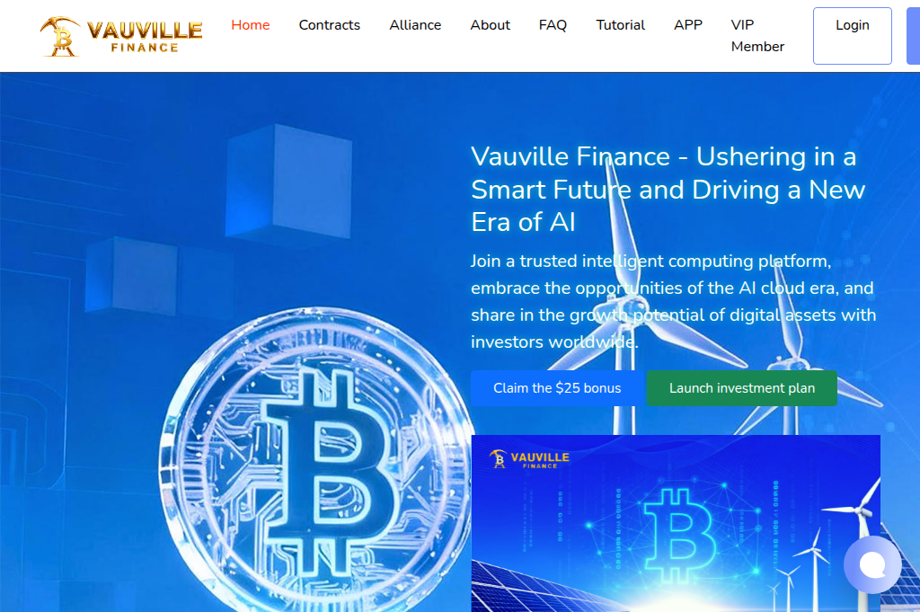Screenshot of vauvillefinance.net