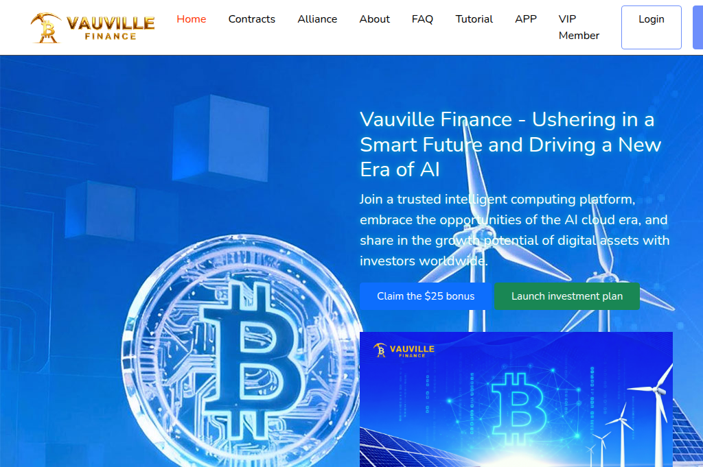 Screenshot of vauvillefinance.top