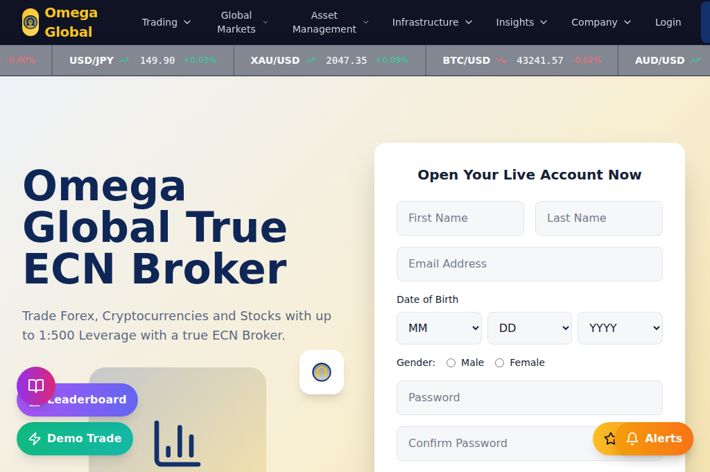 Screenshot of omegaglobalassociates.org