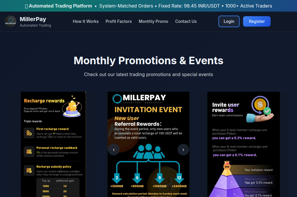 Screenshot of millerpayvip.com