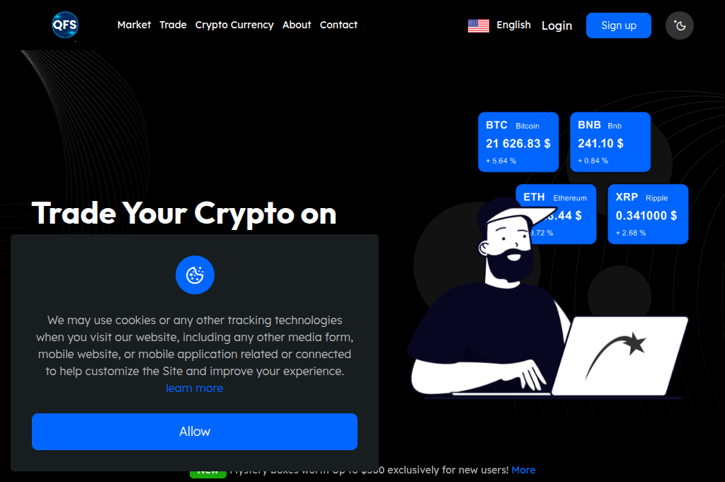 Screenshot of qfsworldrevolution.com