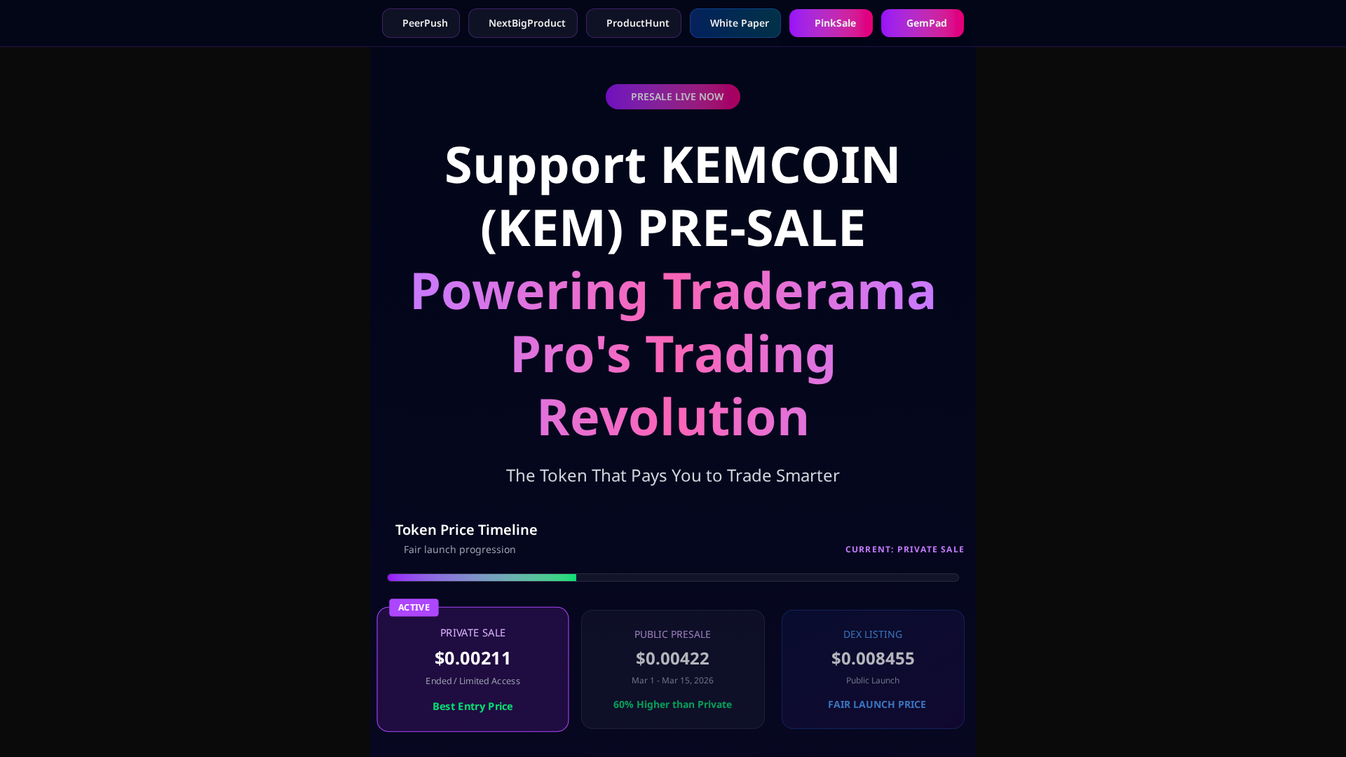 Screenshot of kemcoin.pro