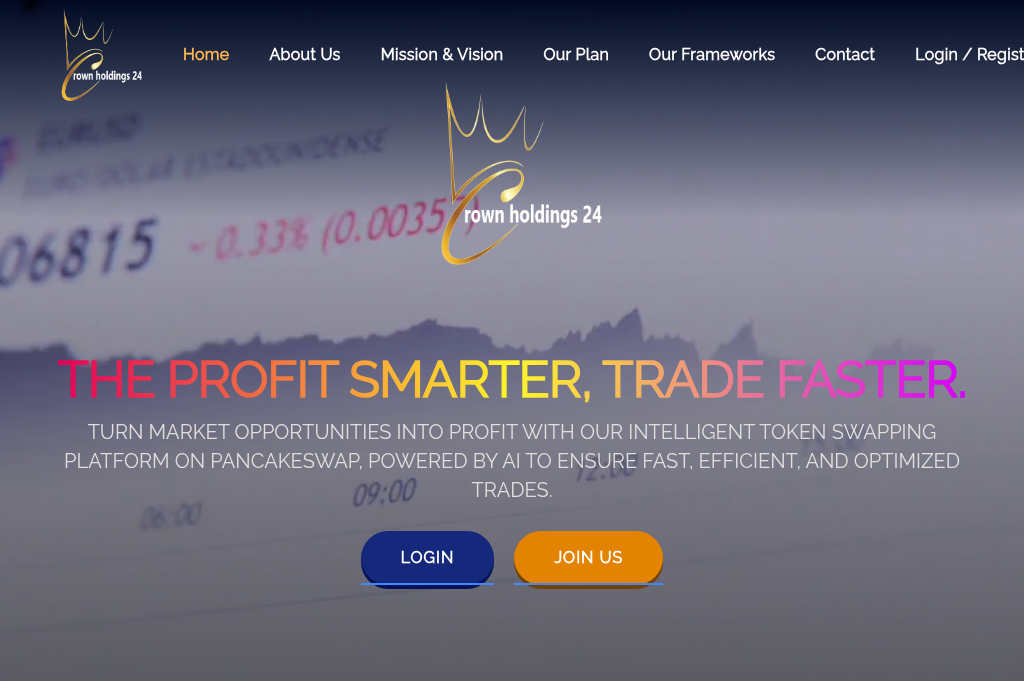 Screenshot of crownholdings24.com