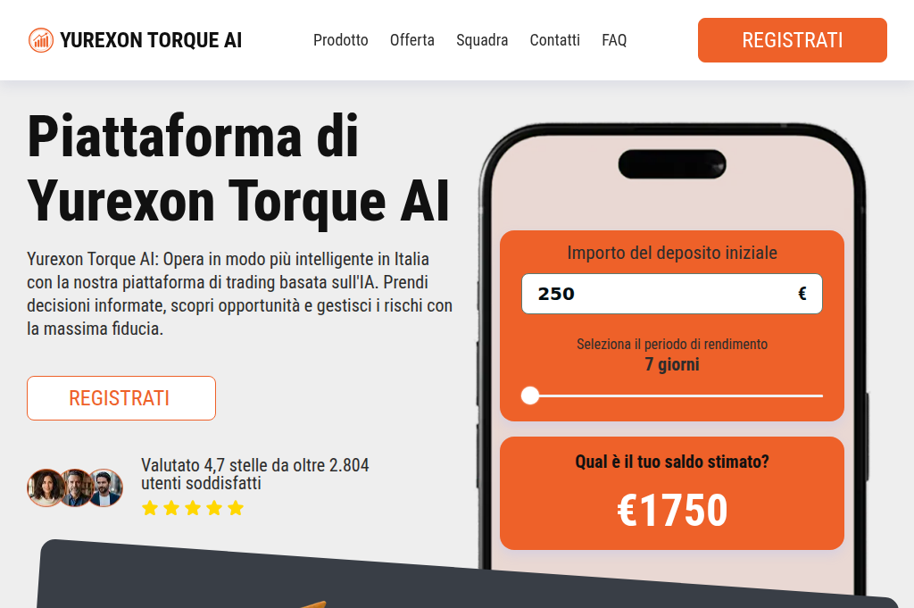 Screenshot of yurexontorqueai-invest.com