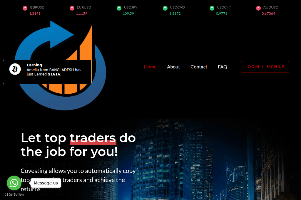 Screenshot of pocketoptiontradingstrategy.live