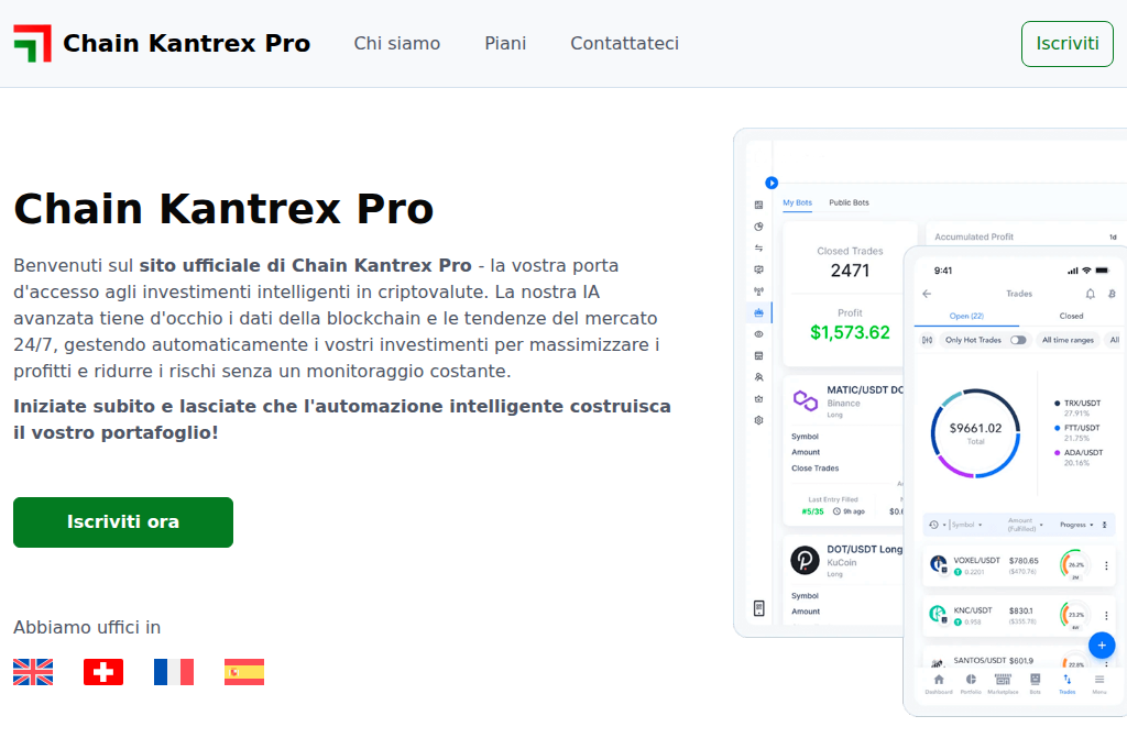 Screenshot of chainkantrexpro.it