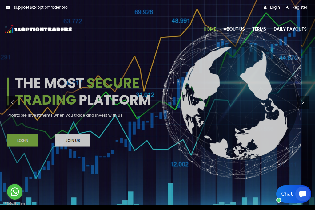 Screenshot of 24optiontrader.pro