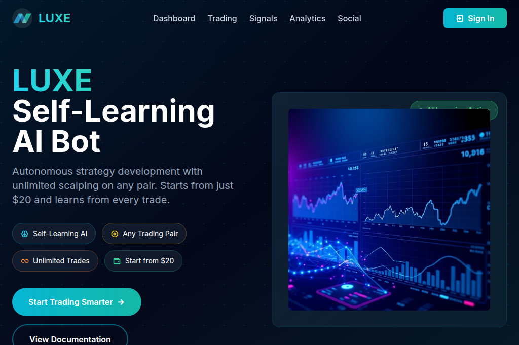 Screenshot of luxetech-ai.com