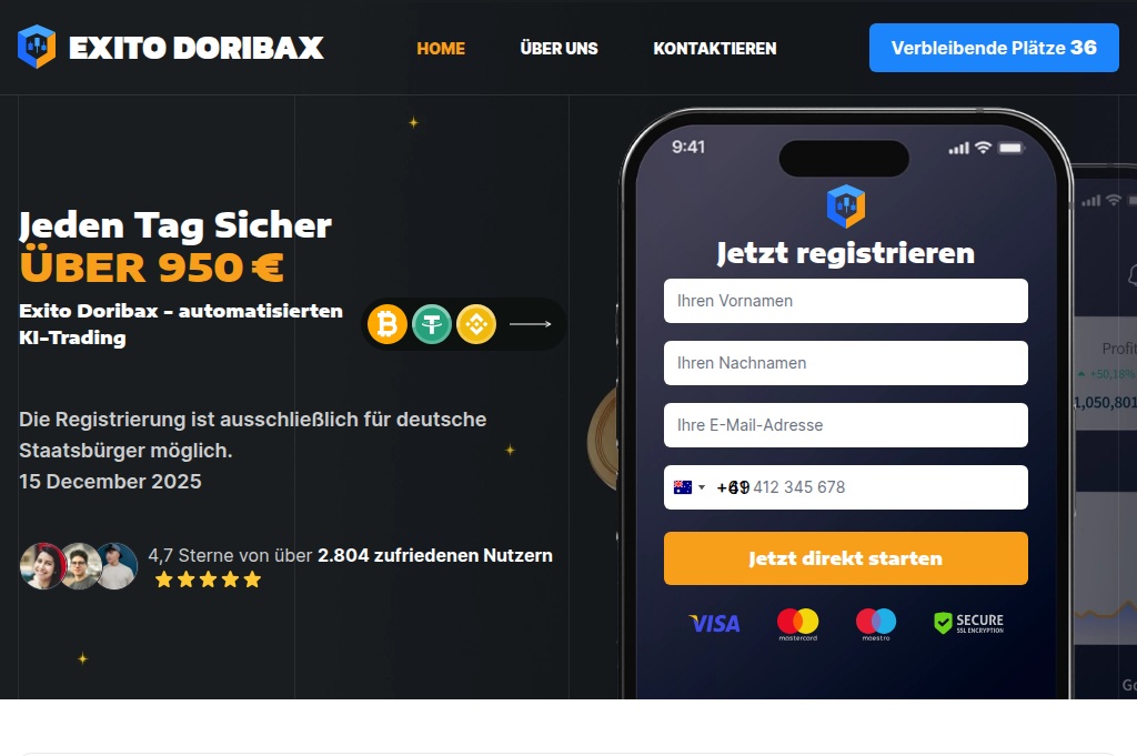 Screenshot of exito-doribax.de