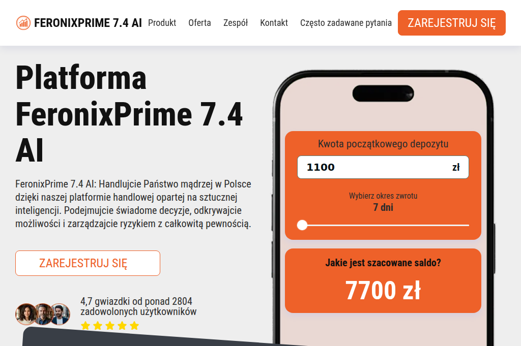 Screenshot of feronixprime74ai.net