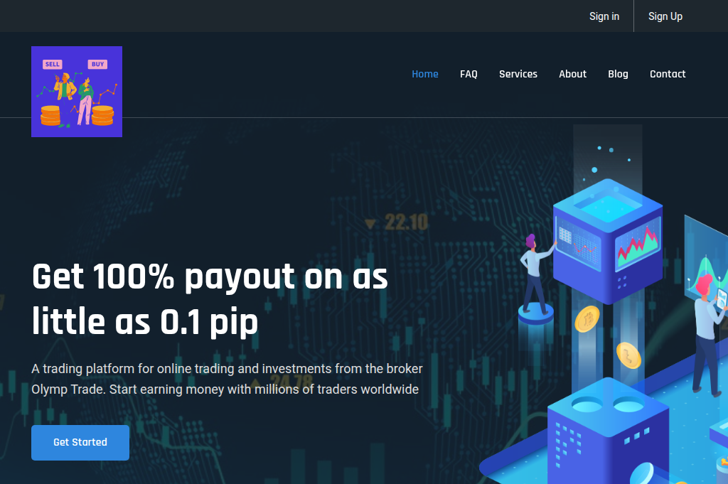 Screenshot of bluefortunes.cc