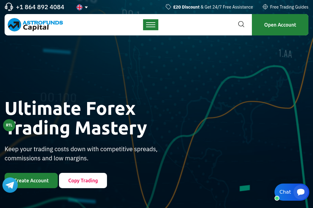 Screenshot of astrofundscapital.com