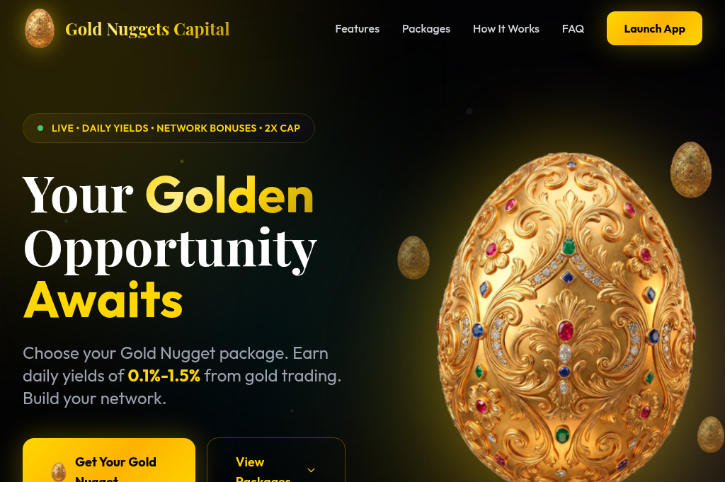 Screenshot of goldnuggetcapital.com