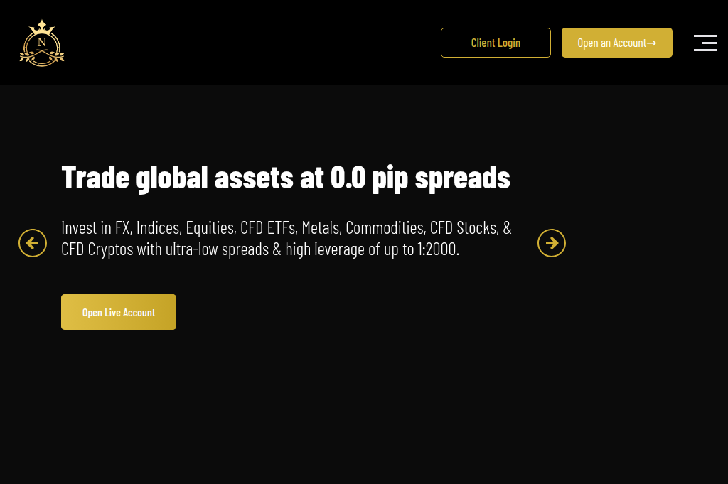 Screenshot of financialnova.net