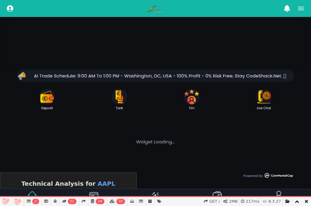 Screenshot of generation-trader.tech