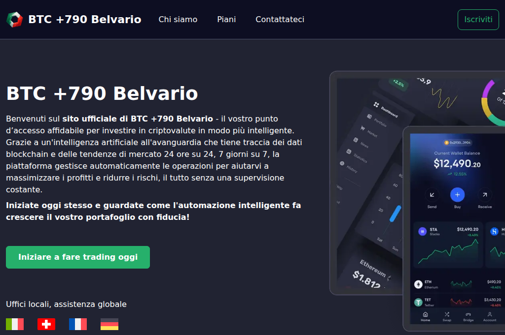 Screenshot of belvariobtc.it