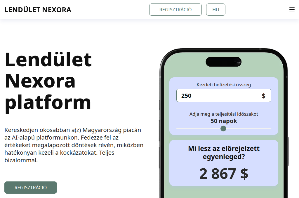 Screenshot of lendulet-nexora.com