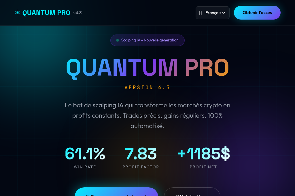 Screenshot of aiquantmax.com