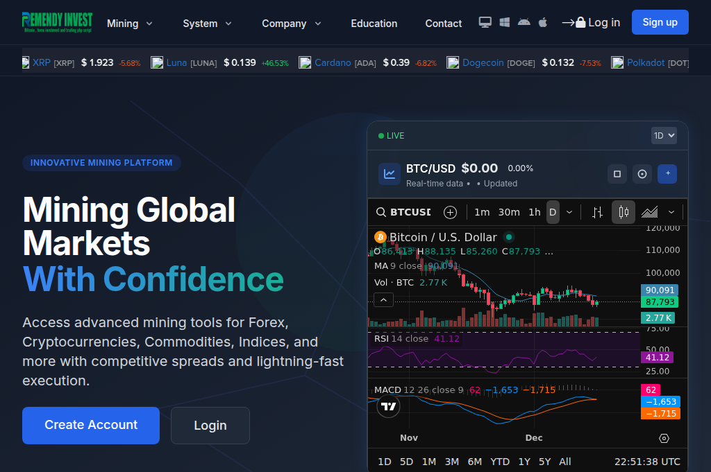 Screenshot of trades-house.xyz