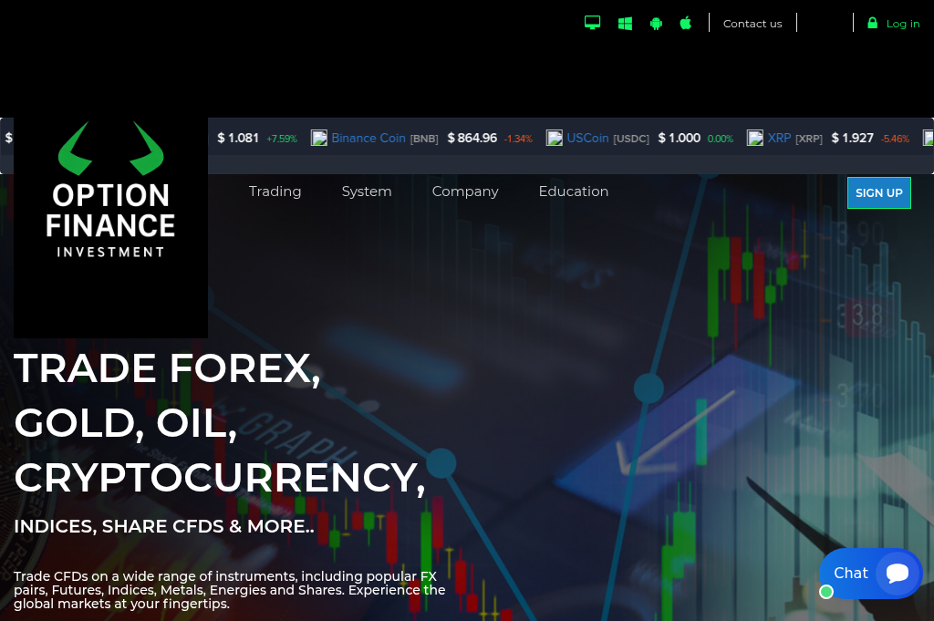 Screenshot of optfnixstokprofit.com