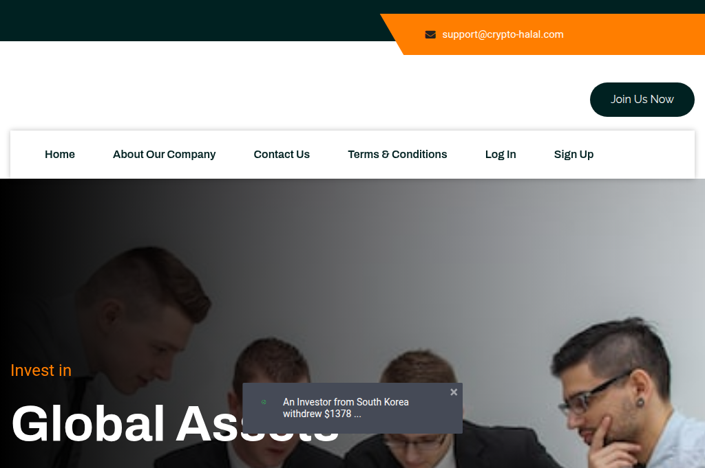 Screenshot of crypto-halal.com