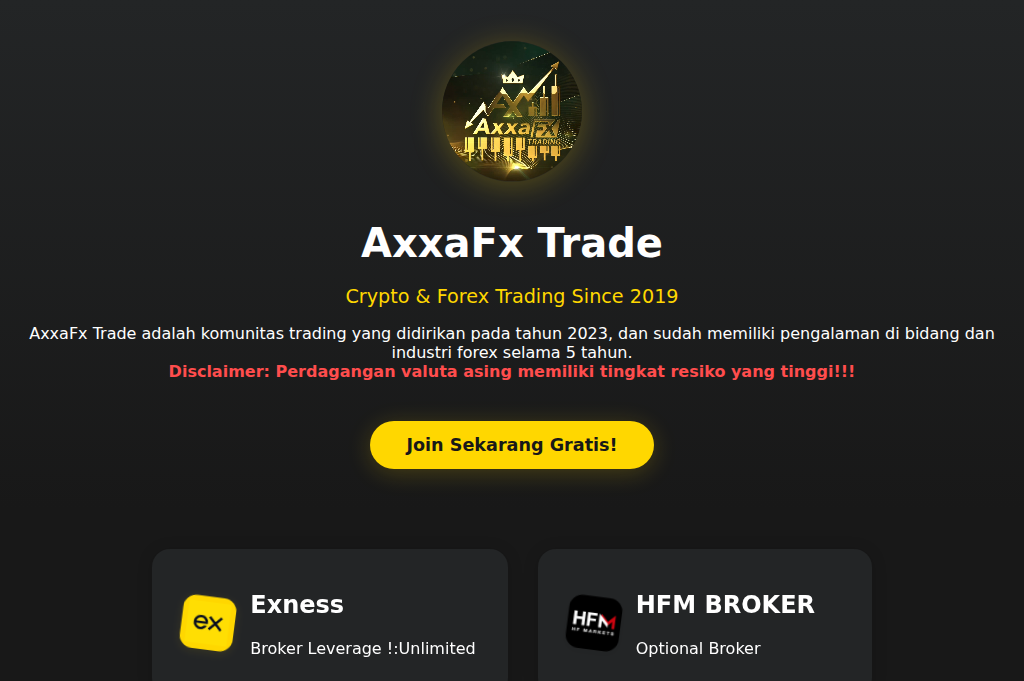 Screenshot of axxafx.cloud