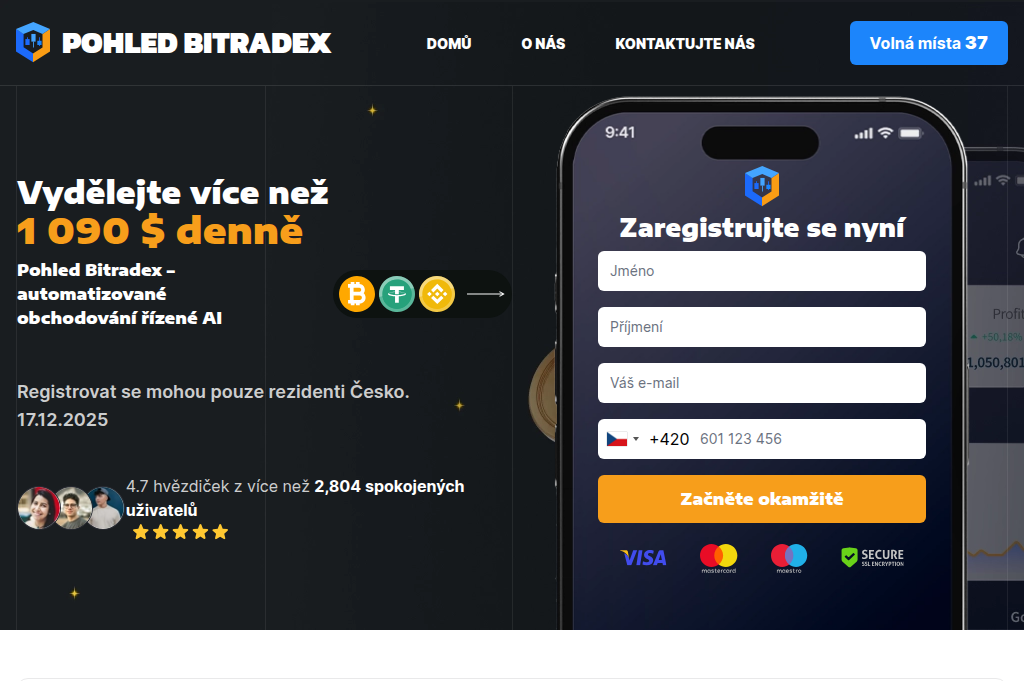 Screenshot of pohled-bitradex.com