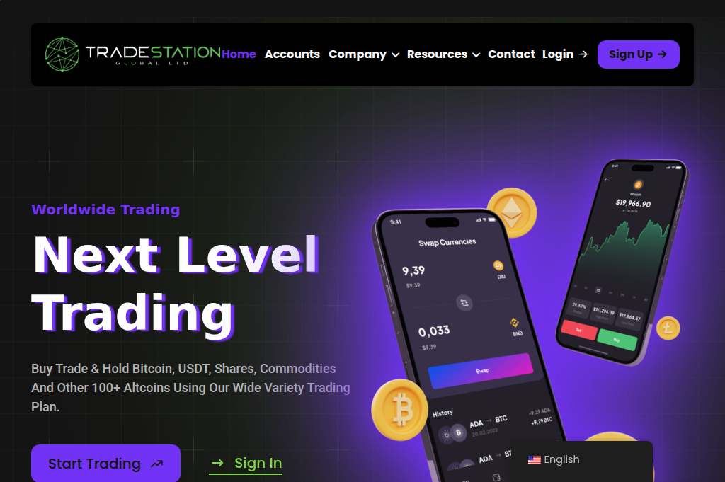 Screenshot of globaltradestatiionltd.co