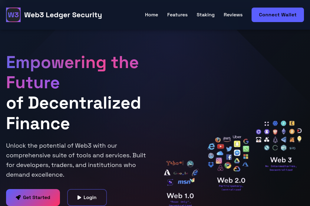 Screenshot of web3-ledgersync.com